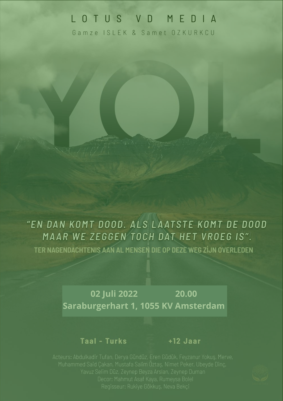 Voorstelling ‘YOL’ van Lotus van de Media ontmoet publiek in Amsterdam